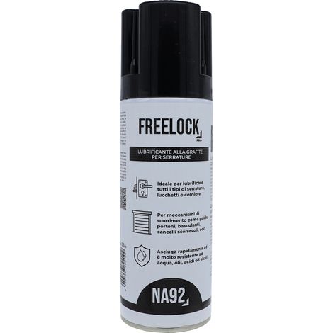 Lubrificante Secco alla Grafite per Serrature NA92 FREELOCK 200 ml (1/5)