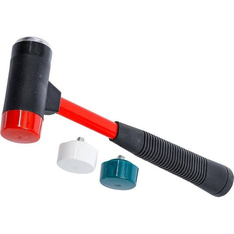 Jeu de Maillets à Tête Interchangeable D.38 mm - Manche en Fibres de Verre - Polyvalence et Durabilité - D-Work (1/5)