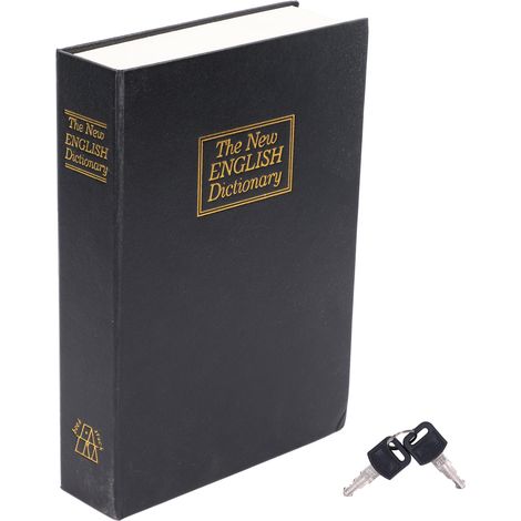 Coffre-fort Livre de Sécurité Haute Protection avec 2 Clés - Idéal pour Maison, École et Voyage