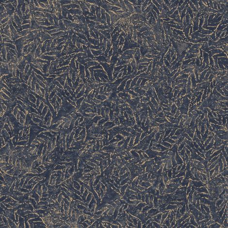 nappe toile cirée rectangulaire Verduro indigo 150 cm ronde (1/2)