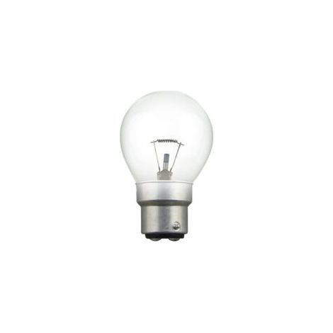 Ampoule sphérique incandescence 60W 24V 8090 – Culot B22 – Durée de vie 1000h – Lumière claire pour éclairage autonome