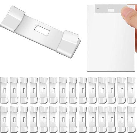 30 pièces de protection pour lames de stores verticaux, clips de réparation métalliques pour stores verticaux, languettes de réparation pour lames de remplacement de stores verticaux (1/5)