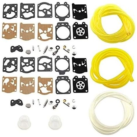 2x Carburateur Membrane Joint Réparation kit remplace McCulloch 247260 et 3x Tuyaux(2mmx3.5mm, 2.5mmx5mm, 3mmx5mm) (1/4)