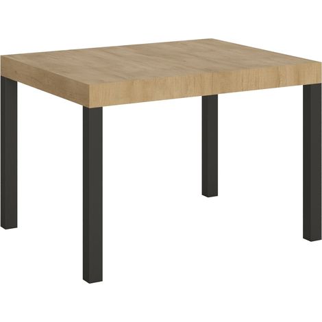 Tavolo Allungabile 120-204x80x77 cm Everyday Quercia Natura e Antracite (1/3)