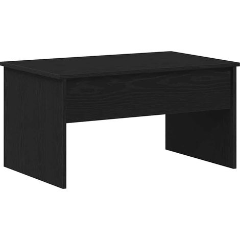 Maison Exclusive - Mesa de Café Roble Negro 80 x 50,5 x 41,5 cm