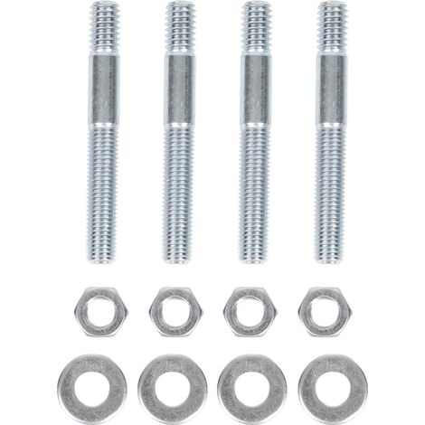 Jeu de Goujons de Carburateur, Haute dureté 4 Pièces Matériel de Carburateur Stable de Haute Précision 2-1/2in pour Collecteur d'admission de Filetage 5/16in. (1/5)