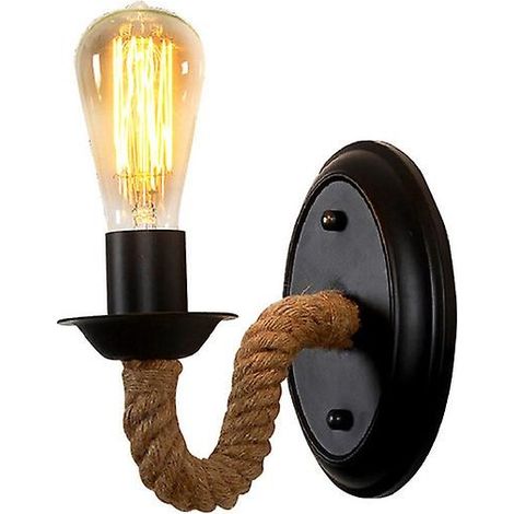 JANMIR-Applique murale LED en métal noir, lampe de chevet décorative en métal, idéale pour la chambre ou la salle à manger (1 pièce). (1/5)
