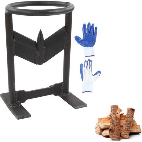 Fendeuse Bois Manuelle Rapide Diviseur Buches, Coupe-Bois de Chauffage avec Pliable Sac a Buches, Fendeur Compact Facilement et en Toute sécurité, pour la Maison et Le Camping en Plein Air (1/5)