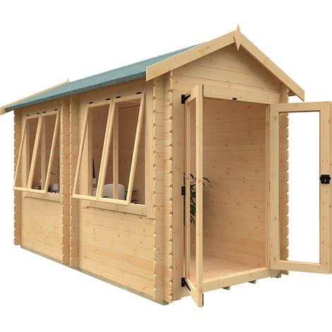 12x6 Oriana 19mm Flex - L350 x W175 x H231.7 cm - Solid Wood/Softwood/Pine - Natural