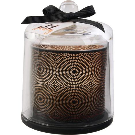 BOUGIE AVEC CLOCHE EN VERRE ASSORTIE (1/5)
