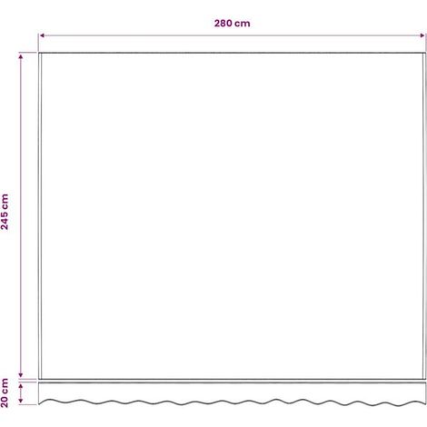 Auvent crème 300 x 250 cm en polyester – Protection solaire pour jardin, terrasse et extérieur, durable (1/4)