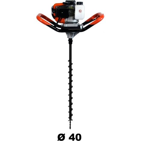 Trivella a scoppio 52 cm3, 3 CV con punta da 40 mm