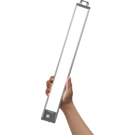 4500 mAh 44.5 cm Rechargeable LED Kitchen Under Cabinet Cupboard Lamp 3 CCT, 90 Days Autonomy, 90 LED, Magnetic, Reglette lumiere lamp motion detector indoor, Brightness Adjustable (1/5)