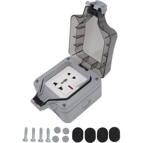 Boîte À Douille Étanche - IP66 - 16 A - Pour Balcon Jardin Pelouse - 1 Pièce (1/5)