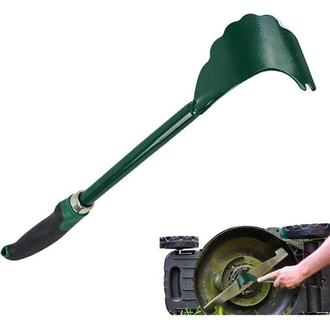 Outil de nettoyage de tondeuse, outil de nettoyage de plateau de tondeuse - Tondeuse à gazon sous le nettoyeur de pont Outils de jardinage multifonctions, légers pour une tondeuse à gazon facile à n (1/5)