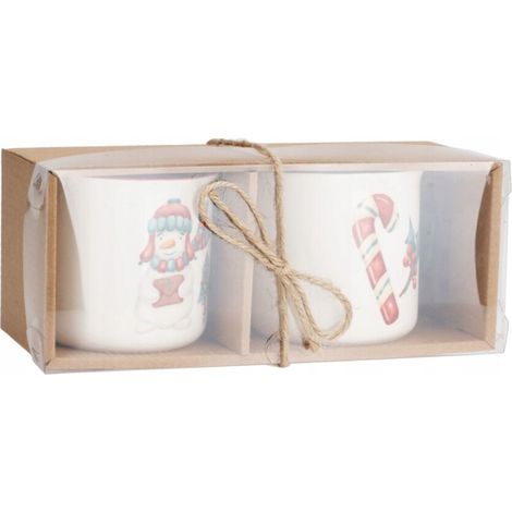 Tazze natalizie, set da 2, 300 ml, confezione regalo (1/5)