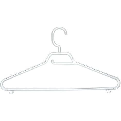 Tontarelli Set 3 Appendiabiti Maxi Con Graffa E Portacintura Bianco