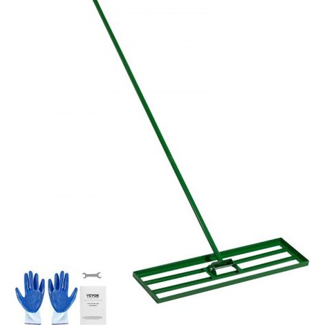 Rastrello Livellatore per Prato da Giardinaggio 91 x 25 cm Manico