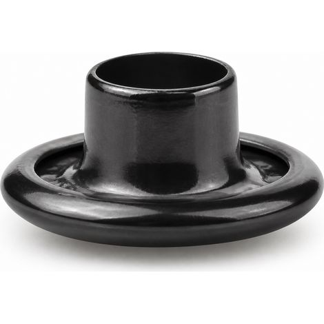 Pomello a crisantemo 13 mm lega bronzo antico, perla rossa