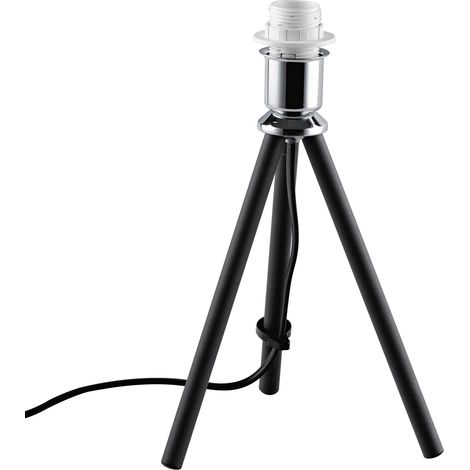 Base lampada da tavolo MARILYN in metallo nero 25 cm.
