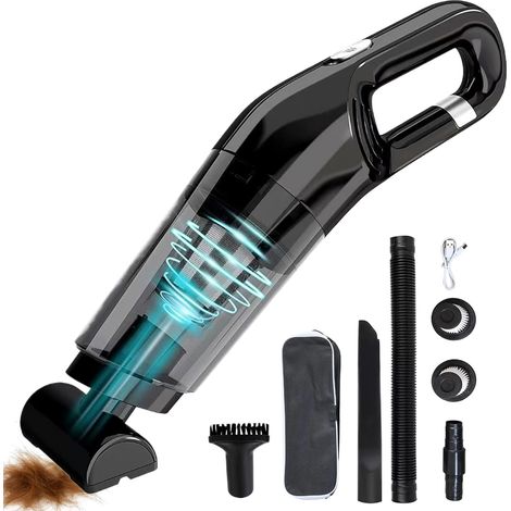Aspirateur à main pour poils d'animaux Mini outil sans fil rechargeable USB 5000 Pa portable,Aspirateur anti-poils d'animaux pour auto, maison, bureau, canapé, lit, matelas, tapis, chien, chat (1/5)