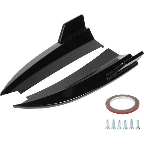 Diffuseur latéral de pare-chocs arrière gauche droite, 2 pièces, pour Benz classe C coupé C205 AMG Line C43 C63 2015 à 2021, noir brillant (1/5)