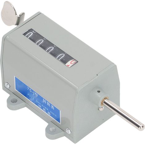 5-stelliger Drehzahlzähler, 350 U/min, manuell rückstellbarer mechanischer Zähler für Maschinen und Textilien, 220 V (1/5)
