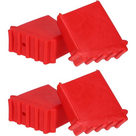 de protection rouges pour escabeau lot de 4 5 x 5 x 2 cm en (1/5)