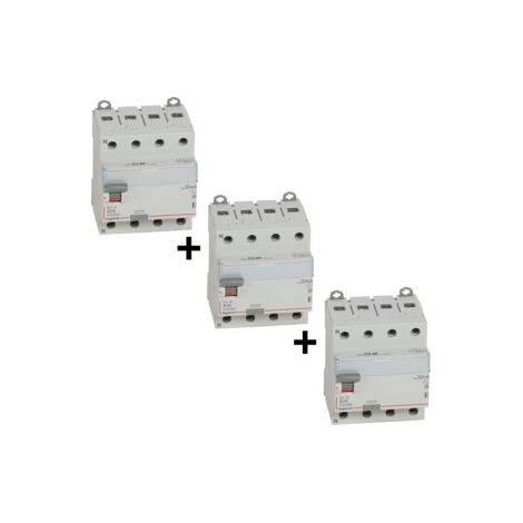 LEGRAND - Interrupteur diffu00e9rentiel DX3-ID 4P 40A - 30mA - AC - Ru00e9f. : 411661x3 (1/4)
