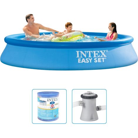 Piscine Intex Easy Set - 305 x 61 cm - Ronde - Gonflable - Avec pompe filtrante (1/5)