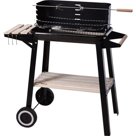 Barbecue a carbonella rettangolare 54x34x6,5 cm (1/2)