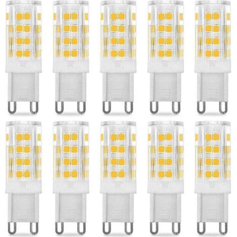 Ampoule LED G9 5W, Equivalent 40W, Blanc Chaud 3000k, 220-240V, 360° angle de faisceau, Pack de 10 (1/4)