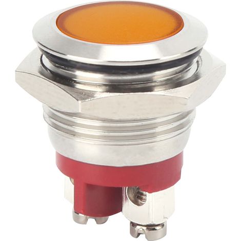 Universelle 0,6-Zoll-gelbe LED-Anzeige, hohe Helligkeit, flammhemmender Sockel, IP66 wasserdicht für Signalzwecke.