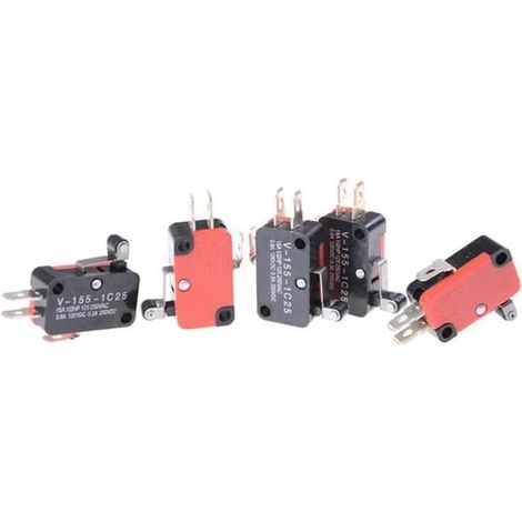 Lot de 10 interrupteurs tactiles V-155-1C25, fin course à (1/5)
