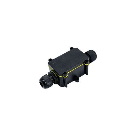 Boîte de jonction étanche IP68 2 voies – Plastique haute qualité – Câbles Ø5-9mm et Ø9-12mm – Installation facile extérieure
