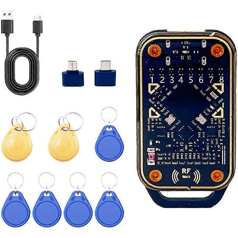 Émulateur de carte à puce Redémarrer Chameleon Ultra + Kit porte-clés 5200/UID, lecteur de puce RFID, décodeur de puce d'identification IC, duplicateur NFC (1/5)