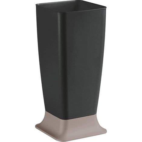 Stefanplast – Porte-parapluie gris foncé 25h – Plastique carré – Capacité 50 litres – 8 places pour espaces extérieurs