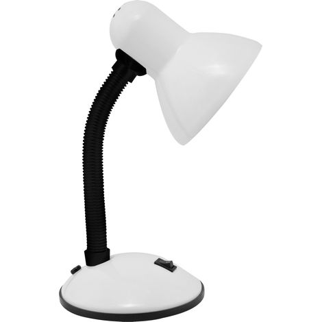 Lámpara de escritorio 40W blanca tola E27 Ideus 02849 (1/2)