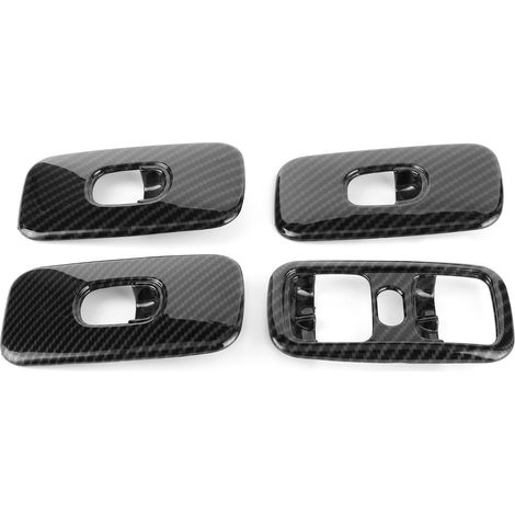Akozon Fensterheberschalter-Abdeckung für G-Klasse W463 G500 G55 AMG 2007-2010, elegante Dekoration (Carbonfaser-Optik)