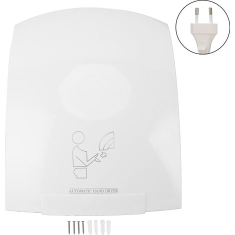 Eosnow 1200 W Händetrockner, automatische Erkennung, 10 S, schnell trocknend, starker Luftstrom, Warmlufttrockner für Badezimmer, Einkaufszentrum, Hotel, EU-Stecker, 220 V