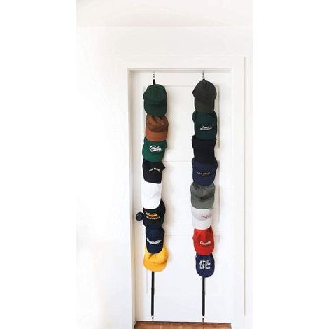 Lot de 2 porte-casquettes - Peut contenir jusqu'à 16 casquettes de baseball (1/5)