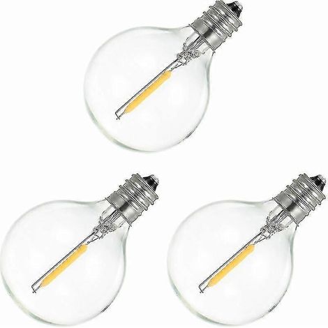 Ampoules spécifiques, lumière blanc chaud, lot de 3, AC220-230V 1W E12 G40 (1/5)