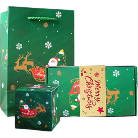 Coffret cadeau surprise - Cadeau de Noël - Coffret cadeau surprise pliable et dépliable - Coffret cadeau de Noël sauteur (pour Noël et les anniversaires) - 16 petites boîtes - Style 2 (1/5)