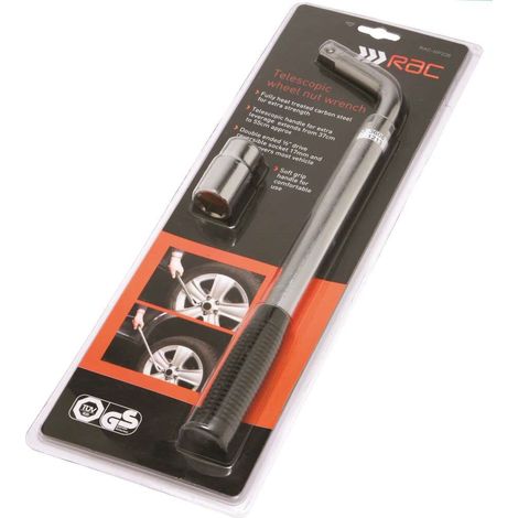 RAC Wheel Brace Extendable Telescopic Wrench Spanner Car 17 19mm Socket RACHP238