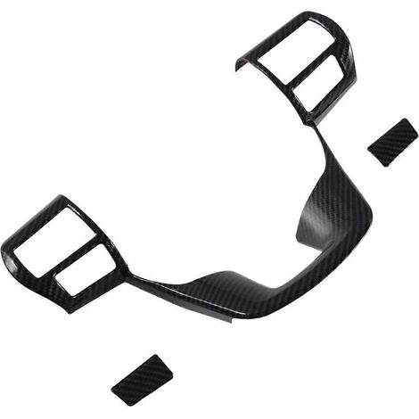 Accessoires intérieurs pour volant de voiture Fortuner 2024 : garniture de volant en fibre de carbone ABS (1/5)