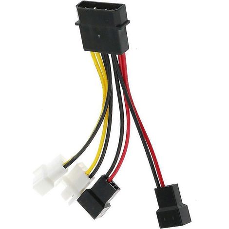 câble adaptateur Molex 4 broches vers 3 broches pour alimentation de ventilateur (1/5)