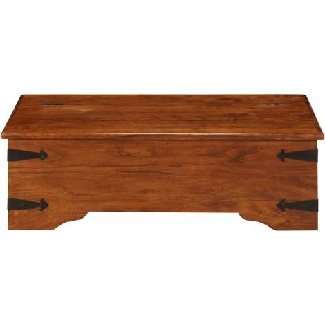 Maison Exclusive - Couchtisch Massivholz mit Honigfarbenem Finish