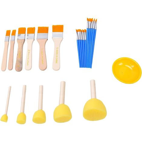 Collage Brush Set with Storage Pouch (1/5)