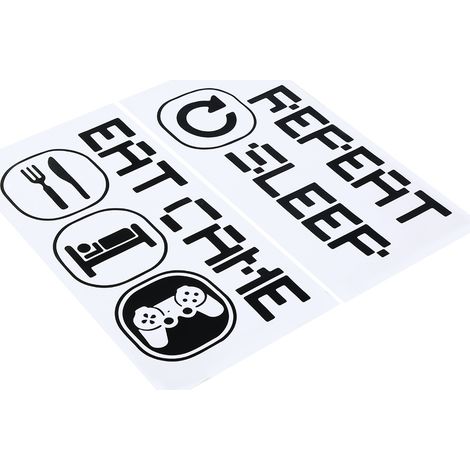 Sticker mural autocollant en PVC à motif de jeu pour la décoration du salon et de la chambre d'enfant (1/5)