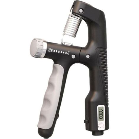 Hand Grip poignée, 10-100kg Hand Grip Strengthener, Hand Grip, Grip Musculation, Hand Grip Musculation, rehausseur préhension entraîneur préhension réglable avec Compteur (1/4)